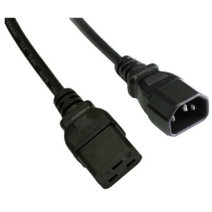 Kabel zasilający serwerowy CU IEC C19/C14 1,8m Akyga