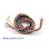 Connecting cables F-F violet 25 cm - 10 pcs