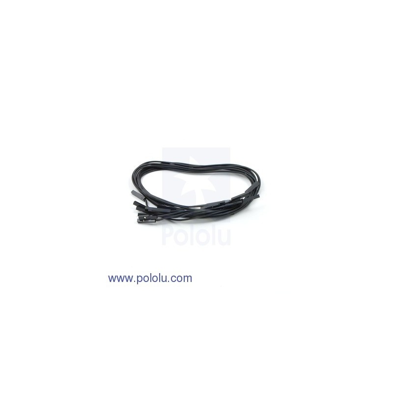 Pololu - Ribbon Cable Premium Jumper Wires 10-Color M-F 24 (60 cm)