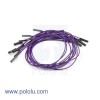 Premium Jumper Wire 10-Pack F-F 12" Purple (Pololu 1747)