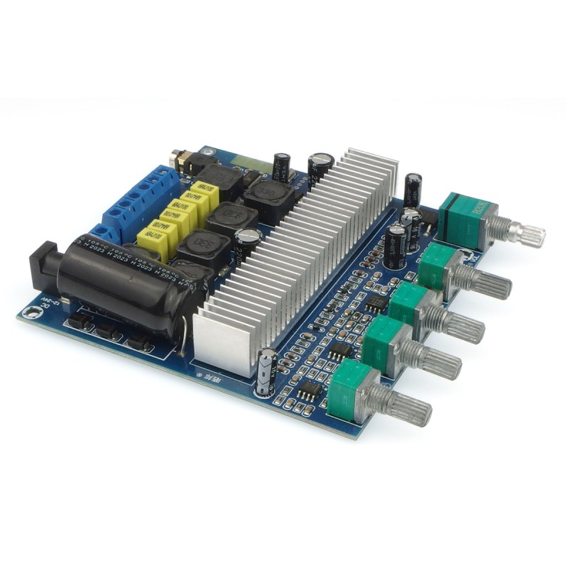 Підсилювач звуку TPA3116D2 2x50W+100W 12V-24V з модулем Bluetooth 5.0