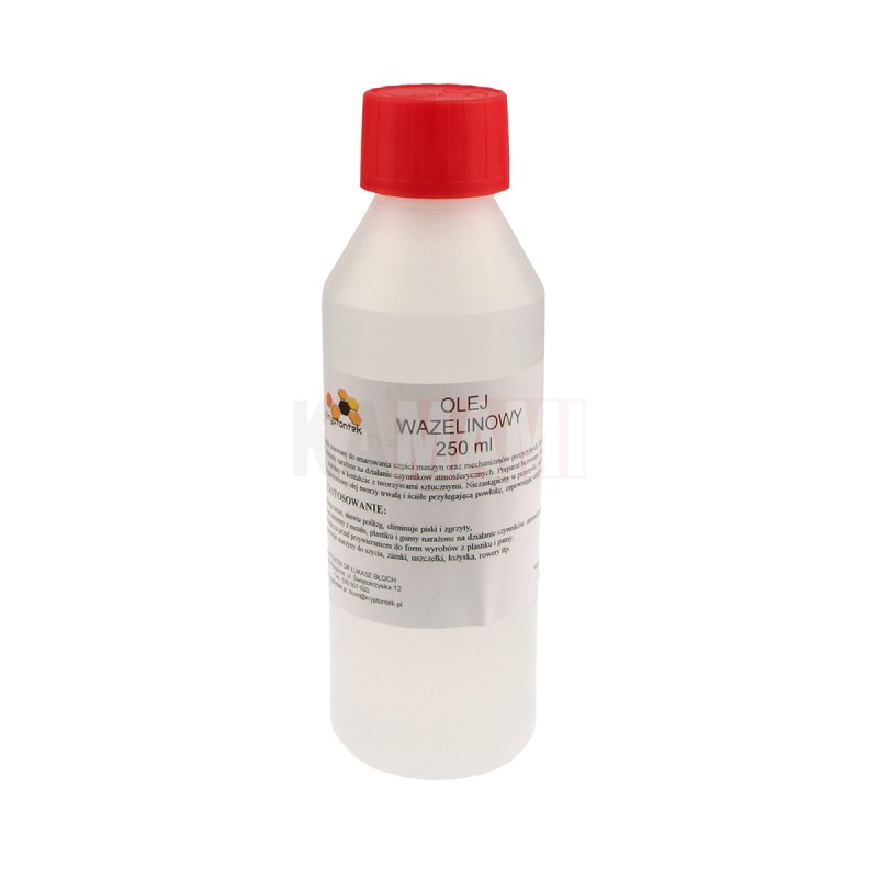 Vaseline oil 250ml, plastic bottle