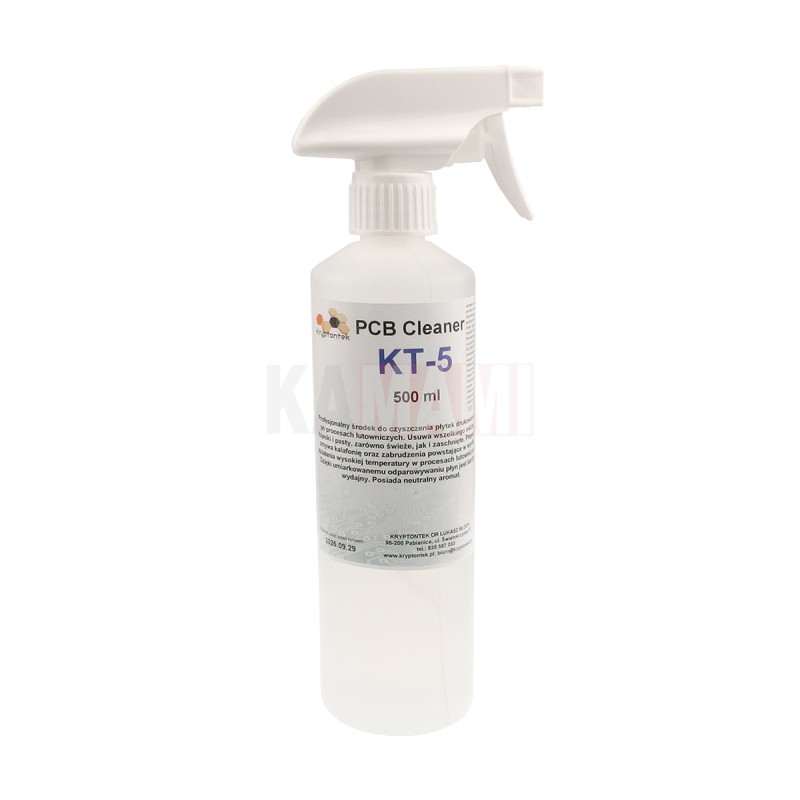 PCB Cleaner KT-5 500ml, plastikowa butelka ze spryskiwaczem