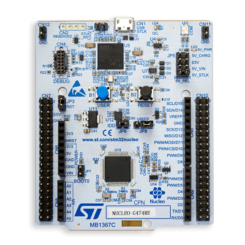 NUCLEO-G474RE - starter kit with STM32 microcontroller (STM32G474RE)