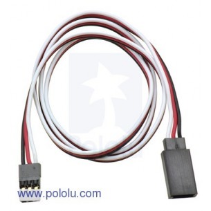 Pololu 2185 - Servo Extension Cable 24" Male - Female