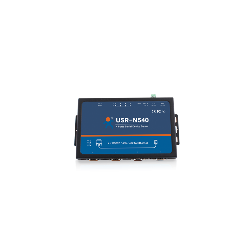 USR-N540 - 4-портовий RS232/RS485/RS422 - конвертер Ethernet