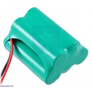 Pololu 2224 - Rechargeable NiMH Battery Pack: 6.0 V, 2200 mAh, 3+2 AA Cells, JR Connector