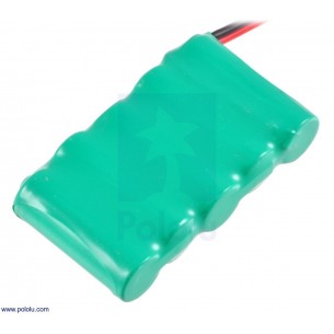 Pololu 2243 - Rechargeable NiMH Battery Pack: 6.0 V, 350 mAh, 5x1 2/3-AAA Cells, JR Connector