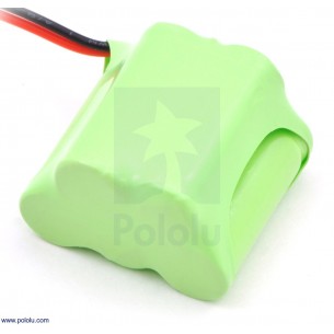 Pololu 2244 - Rechargeable NiMH Battery Pack: 6.0 V, 350 mAh, 3+2 2/3-AAA Cells, JR Connector