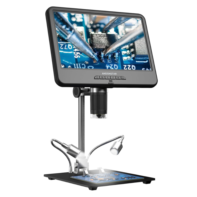 Microscope Numérique USB Andonstar AD205 200x - Écran LCD 5 Pouces Rotatif - Parfait Pour Enfants Et Débutants