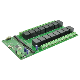 16 Channel USB Relay Module - a module with 16 24V relays and a USB interface
