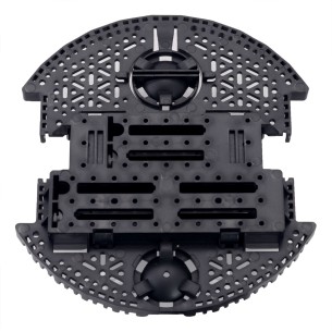 Romi Chassis Base Plate - Romi chassis base (black)