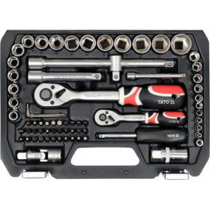 Tool set 1/2", 1/4", 72 parts - Yato YT-38782
