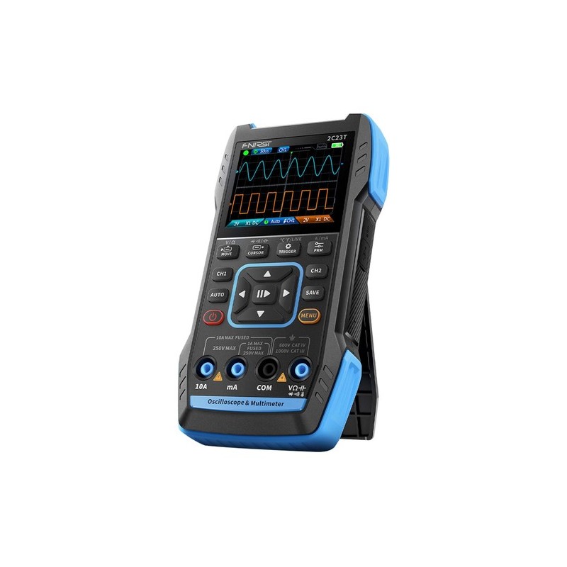Fnirsi 2C23T - 2-канальный 10 МГц портативный осциллограф с генератором сигналов и мультиметром