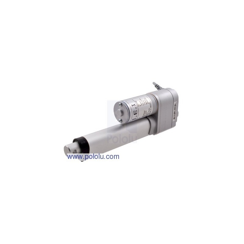 Pololu 2305 - Concentric LACT4P-12V-20 Linear Actuator with Feedback: 4" Stroke, 12V, 0.5"/s