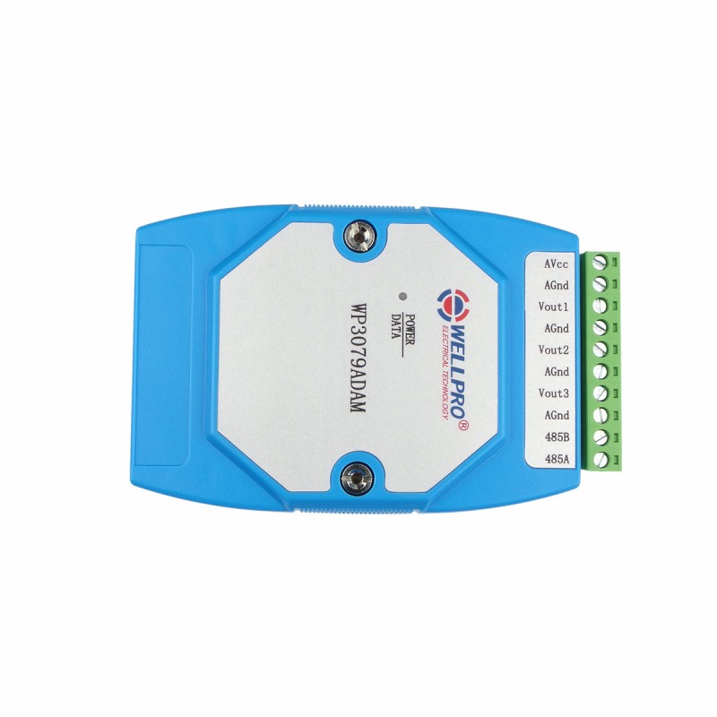 WP3079ADAM - модуль аналогового виведення 0-10 В з інтерфейсом RS485 Modbus RTU