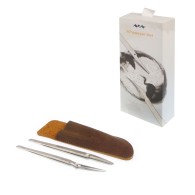 MiniWare Mtweezer - A set of tweezers TE01, TC01 with a leather cover