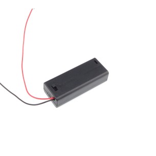 Battery Holder for 2 AAA R3 batteries with a flap and a switch ​