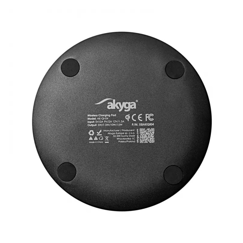 Індуктивний зарядний пристрій Akyga AK-QI-04