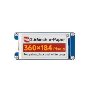 2.66inch e-Paper Module (G) - moduł z 4-kolorowym wyświetlaczem e-Paper 2,66" 360x184