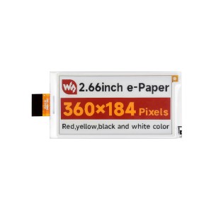 2.66inch E-Paper (G) - 4-color e-Paper display 2.66" 360x184