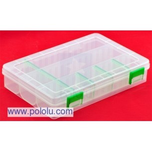Pololu 355 - 8" x 5.5" x 1.5" Component Box with Dividers