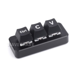 RP2040-Keyboard-3-PLUS - mini klawiatura ze skrótami CRTL + C/V