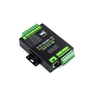 4-CH RS485 TO POE ETH (B) - 4-channel industrial RS485 converter - Ethernet