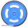 Pololu 229 - 2-5/8" plastic Blue wheel Futaba servo hub