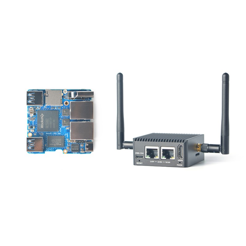 NanoPi R5C - minicomputer with Rockchip RK3568B2 processor, WiFi module ...
