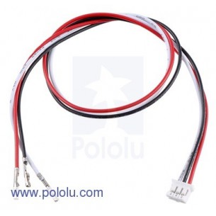 Pololu 1798 - 3-Pin Female JST PH-Style Cable (30 cm) with Female Pins for 0.1" Housings