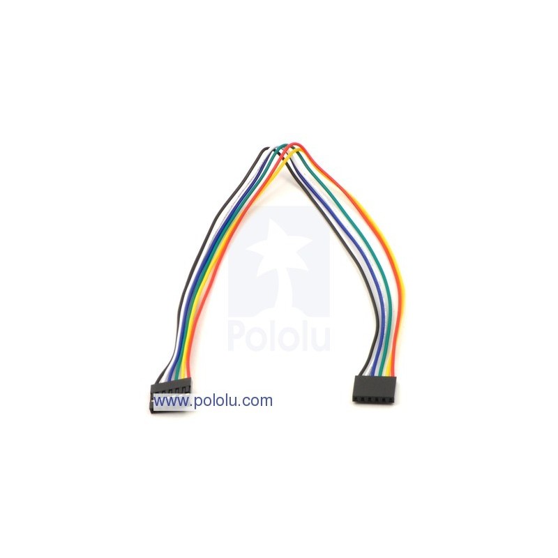 Pololu 1239 - 6x1 F-F 12" Cable for ShiftBrites and ShiftBars