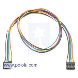 Pololu 1237 - 6x1 F-F 24" Cable for ShiftBrites and ShiftBars
