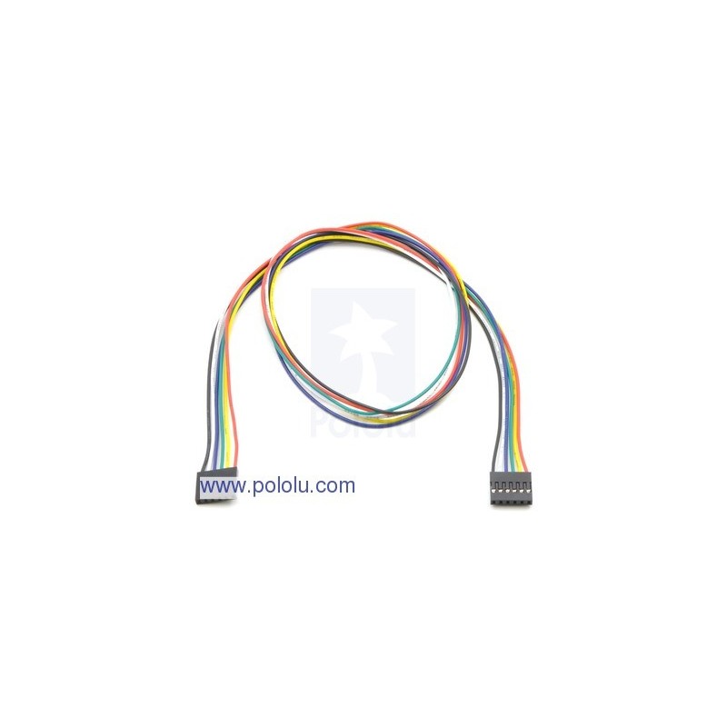 Pololu 1237 - 6x1 F-F 24" Cable for ShiftBrites and ShiftBars