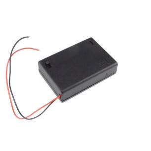 Battery Holder for 3 AA R6 batteries with a flap and a switch