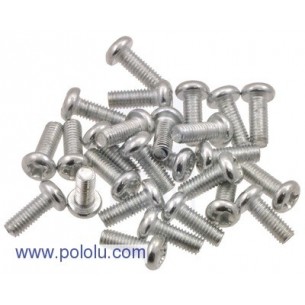 Pololu 1076 - Machine Screw: M3, 8mm Length, Phillips (25-pack)