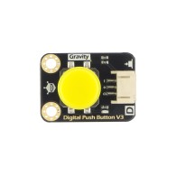 Gravity: Digital Push Button - przycisk z LED (żółty)