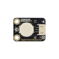 Gravity: Digital Push Button - przycisk z LED (biały)