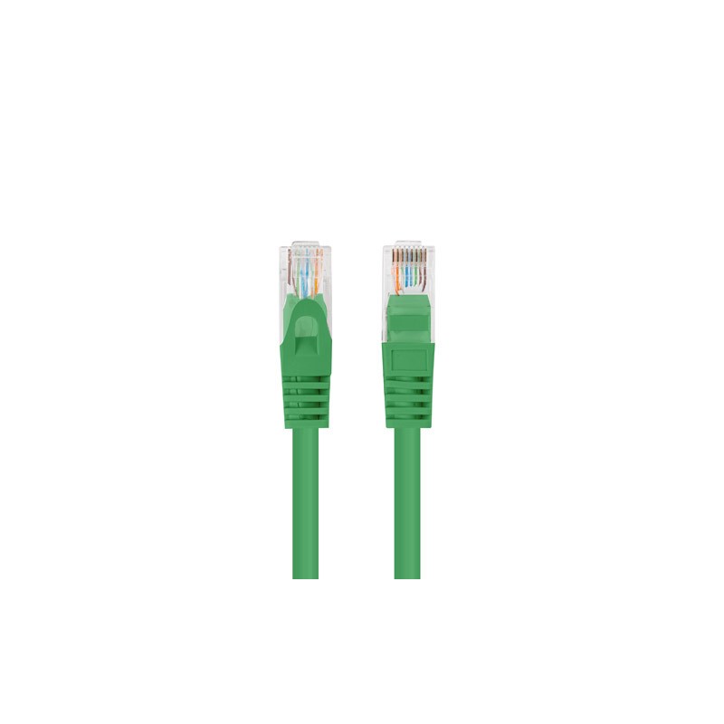 Патчкорд - мережевий кабель Ethernet 30м cat.5E UTP, зелений, Lanberg