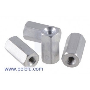 Pololu 2084 - Aluminum Standoff: 3/8" Length, 2-56 Thread, F-F (4-Pack)