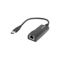 USB–>RJ45 ETHERNET ADAPTER NETWORK CARD LANBERG USB 3.0 1X RJ45 1GB CABLE