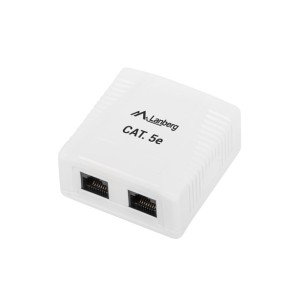 Surface-mounted ICT socket - Category 5e, Two RJ-45 ports