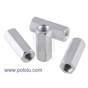 Pololu 2092 - Aluminum Standoff: 7/16" Length, 4-40 Thread, F-F (4-Pack)