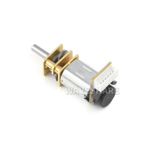 DCGM-N20-12V-EN-200RPM - miniaturowy silnik DC 12V z przekładnią i enkoderem