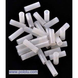 @Pololu 1975 - Nylon Spacer: 12mm Length, 4mm OD, 2.7mm ID (25-Pack)