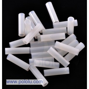 Pololu 1976 - Nylon Spacer: 15mm Length, 4mm OD, 2.7mm ID (25-Pack)
