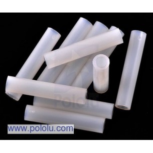 Pololu 1977 - Nylon Spacer: 20mm Length, 4mm OD, 2.7mm ID (10-Pack)