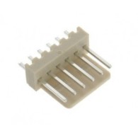 WF06S-10 szt. Wtyk 6p męski prosty do PCB, raster 2,54 mm, biały