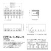 15EDGRC-3.81-11P - Male terminal block,, angled, 11-pin, pitch 3.81 mm - 5 pcs.