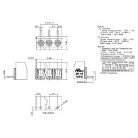 126R-5.0-02P14-00A(H) - spring terminal connector 2pin 5.00mm - 10 pcs.